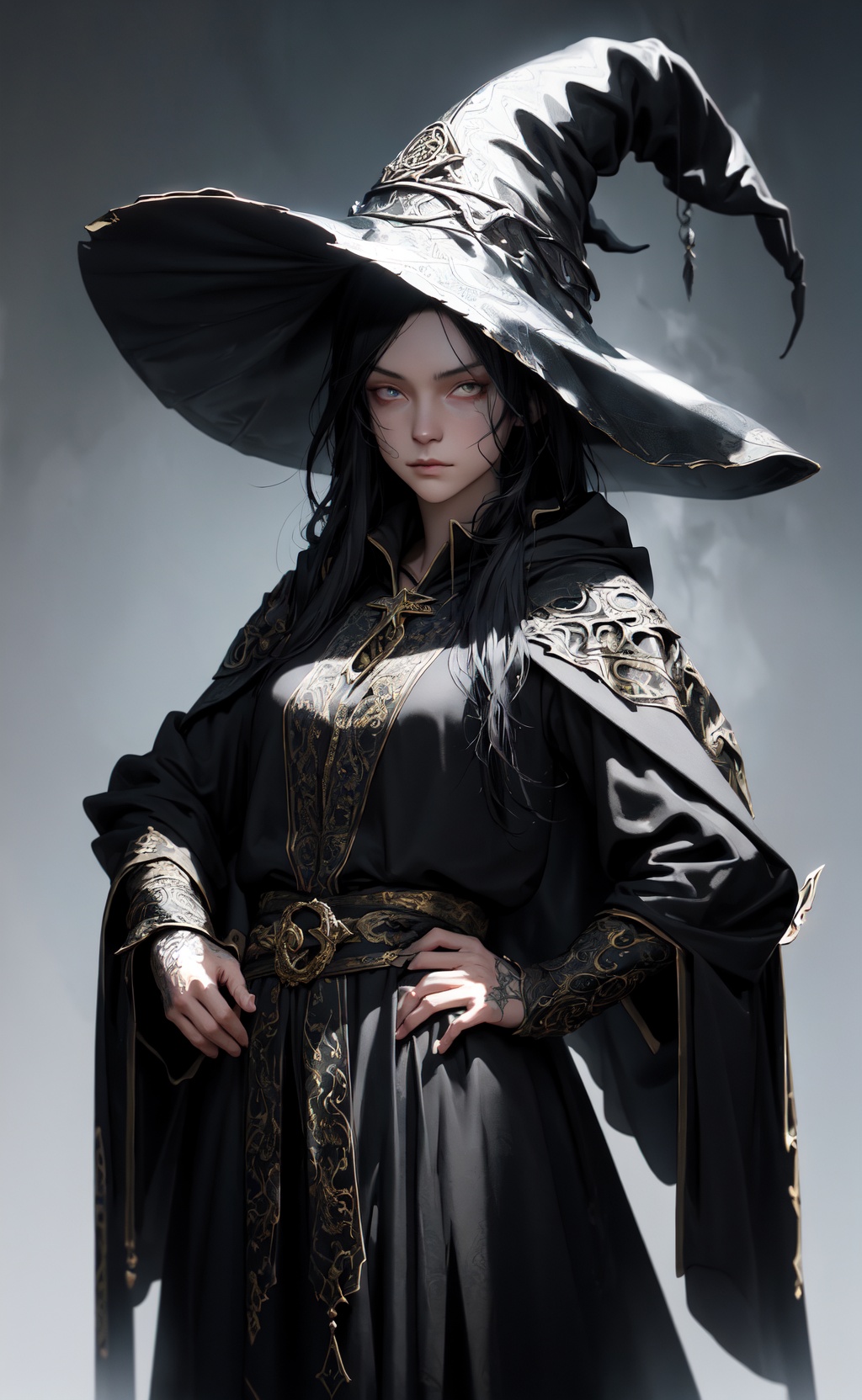 fantasy illustration,  oil painting portrait,  mischievous sorcerer on Tensor.Art