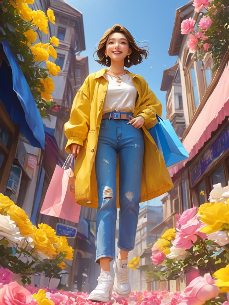618购物女孩 by 小资AI画廊 on Tensor.Art