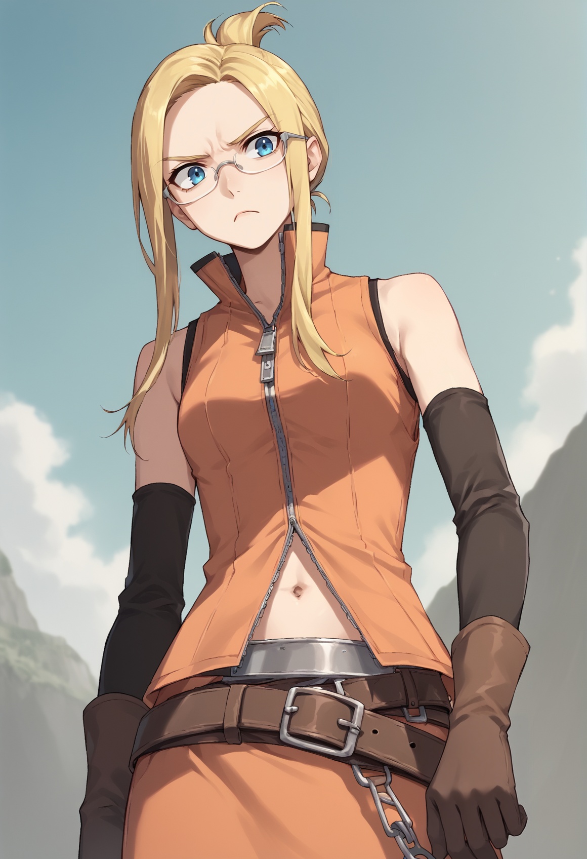 1girl,  blonde hair,  long hair on Tensor.Art