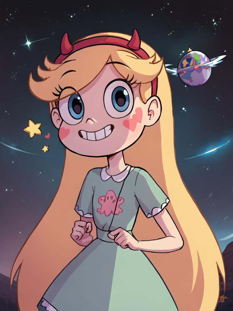 starbutterfly,  1girl,  blonde hair on Tensor.Art