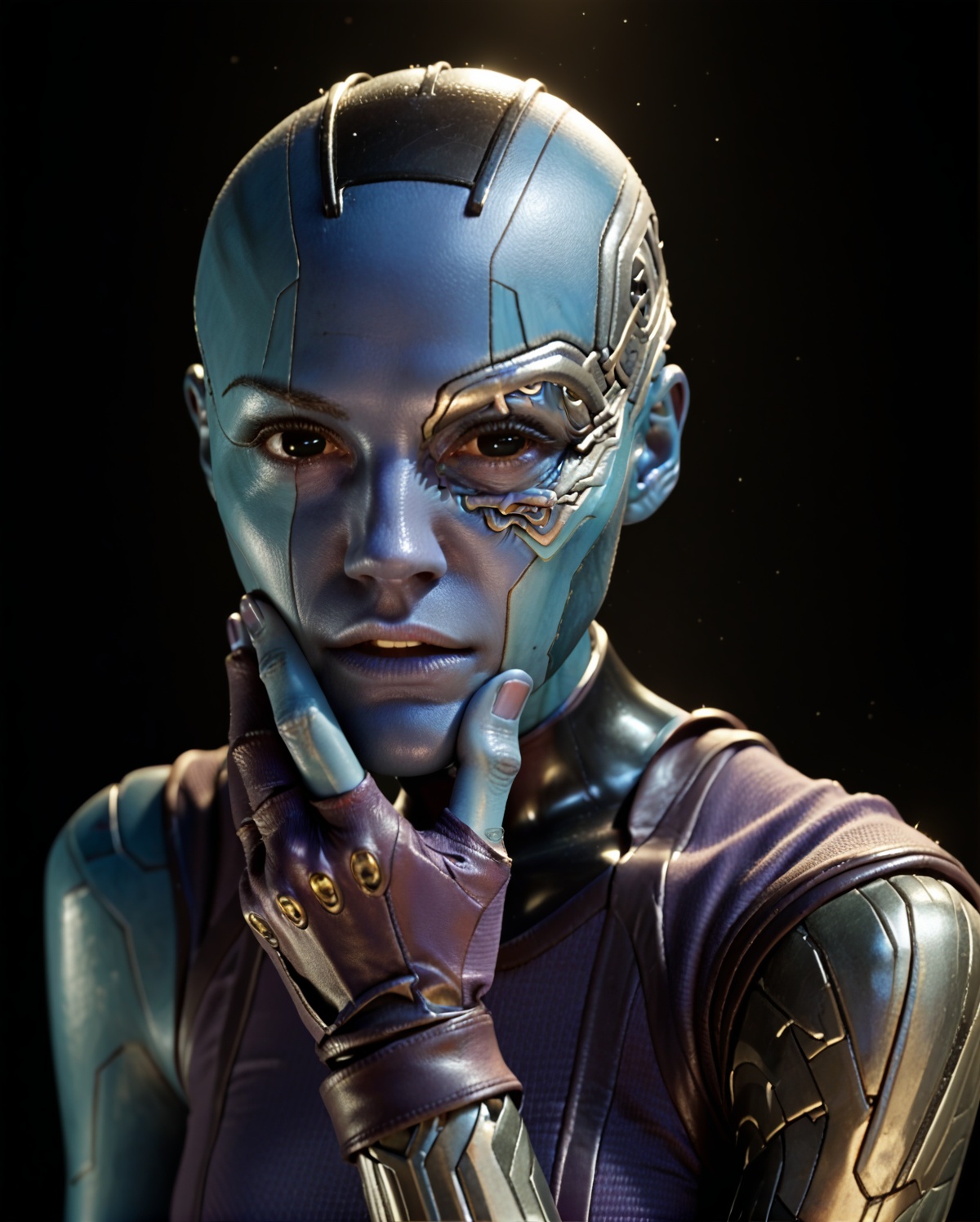nebula,  solo,  black eyes on Tensor.Art