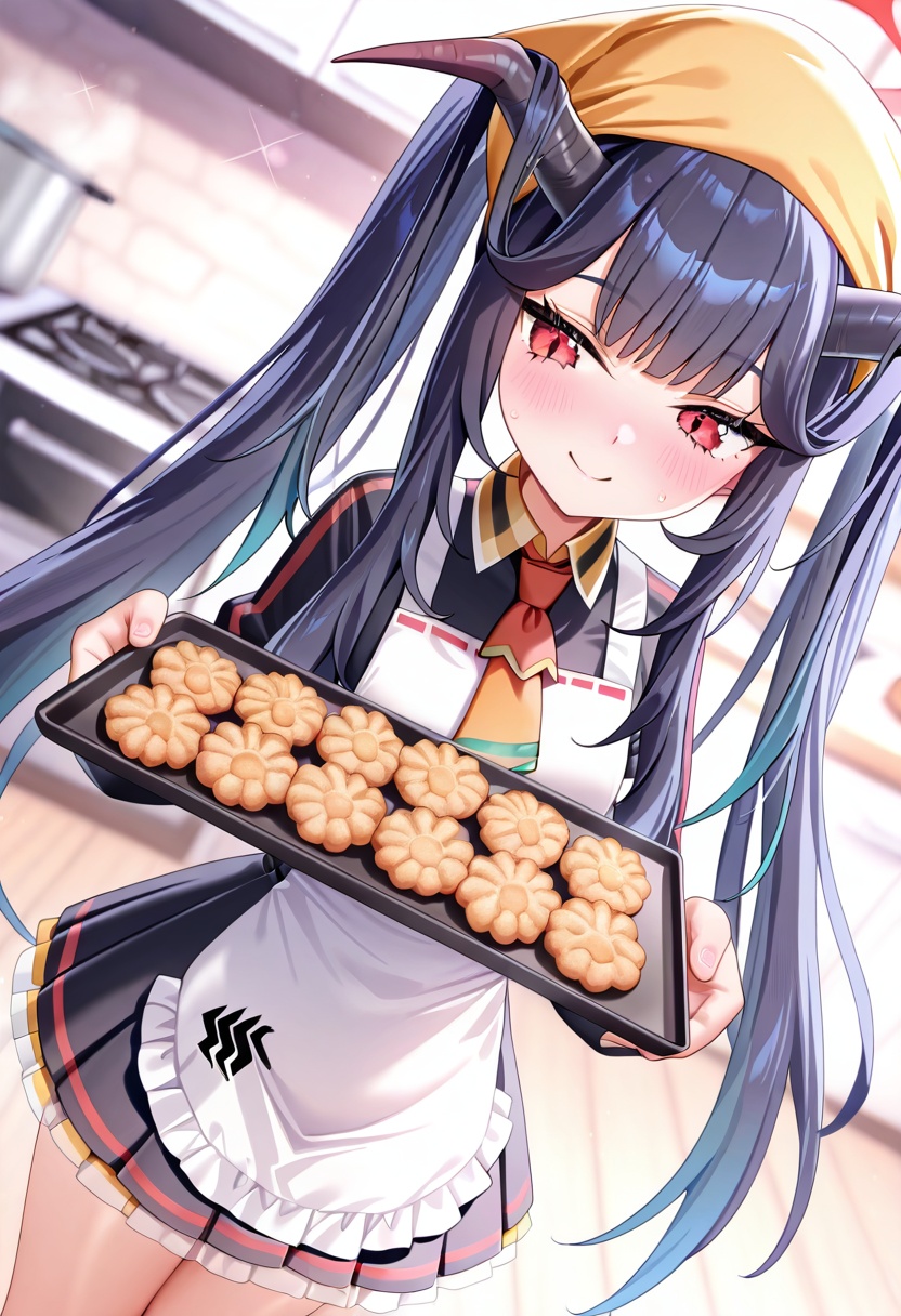 fuuka \(blue archive\),  black hair,  1girl on Tensor.Art