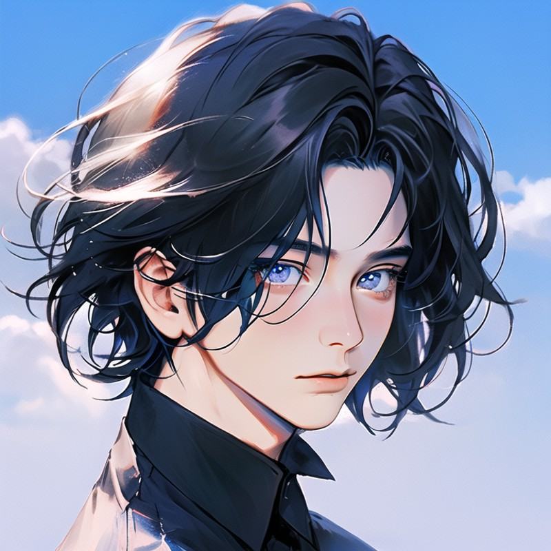 vivid22eyes,  solo,  black hair on Tensor.Art