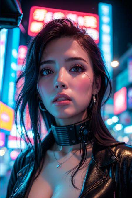 Cyberpunk,  1girl,  long hair on Tensor.Art