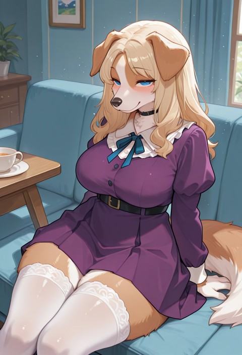 newest,  solo,  anthro dog on Tensor.Art