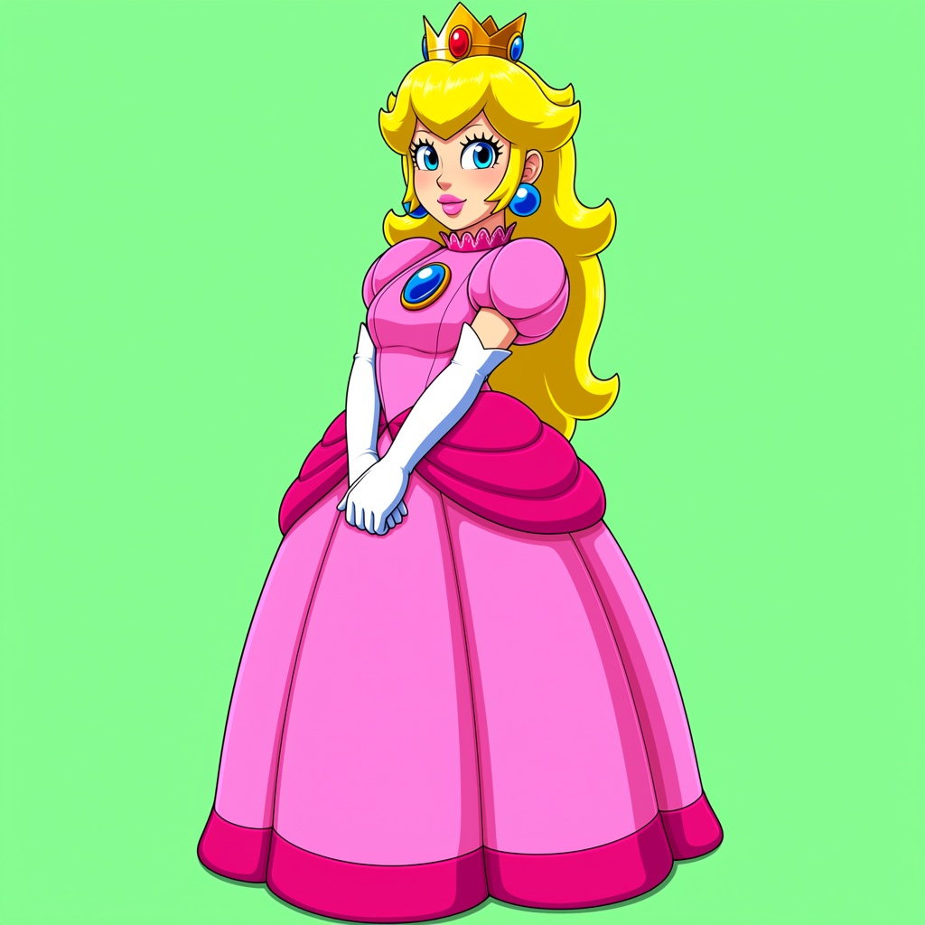 1girl,  princess peach,  mario \(series\) on Tensor.Art