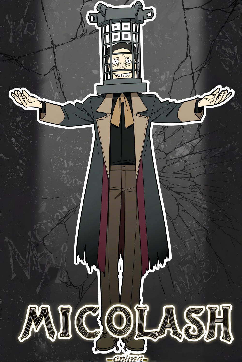@tennjou_mukyuu,  tennjou mukyuu. This digital illustration depicts Micolash,  a gaunt on Tensor.Art