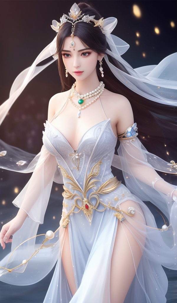 (,1girl, ,best quality, ),looking at viewer, <lora:381-DA-武动乾坤-绫清竹-新模:0.8> ,ultra detailed background,ultra detailed background,ultra realistic 8k cg,, ,masterpiece,((((1girl, solo,  , solo focus, ,walking on liquid, ))))    (()), (), ,ultra realistic 8k cg, flawless, clean, masterpiece, professional artwork, famous artwork, cinematic lighting, cinematic bloom, , (( , )),, dreamlike, unreal, science fiction, luxury, jewelry, diamond, gold, pearl, gem, sapphire, ruby, emerald, intricate detail, delicate pattern, charming, alluring, seductive, erotic, enchanting, hair ornament, necklace, earrings, bracelet, armlet,,