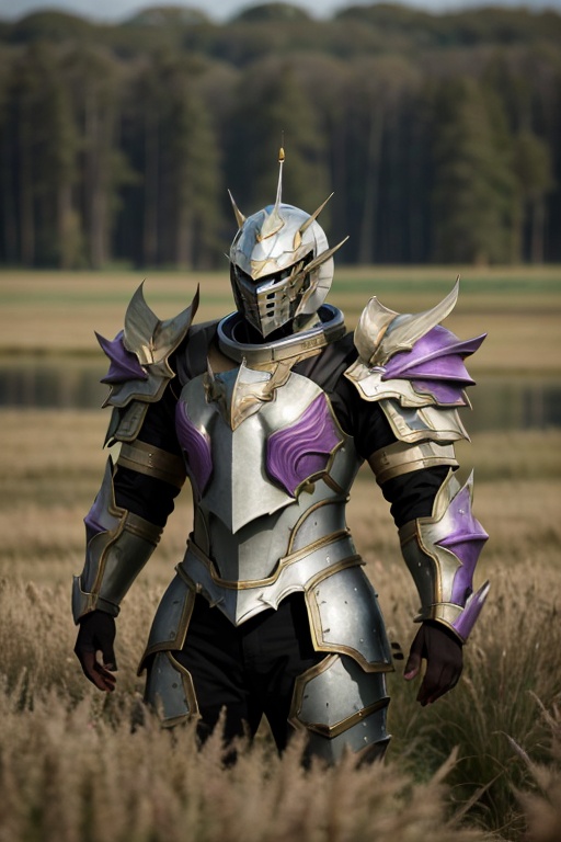 <lora:HXarmour_004:1>,, hxarmour,1girl,(purple armour:1.3),Space Station Marsh Birds,