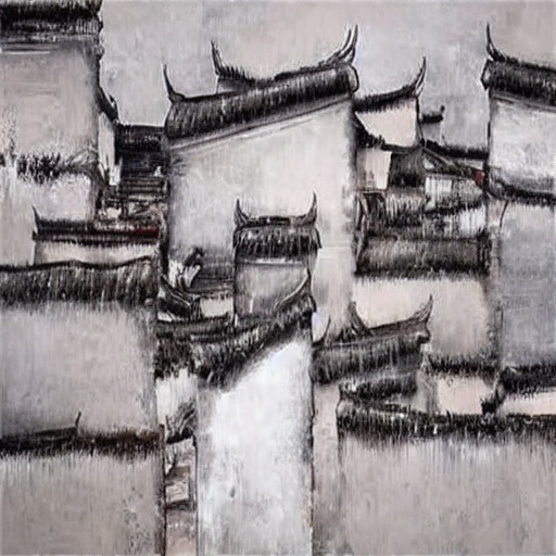 Oil painting,low saturation,JxpYX,xpYBBC,JxpFG (style),oil painting strokes,oil painting scenery,unmanned scenery,drone perspective,artist perspective,(high-definition),villages,streets,alleys,Solo 1. Shaanbei Arc Gate Cave style architecture,featuring high-definition details such as white gray walls,stone walls,and curved wooden lattice windows,is captivating,Solo 2. Huizhou style residential architecture in Wuyuan,Jiangxi,featuring high-definition details such as white gray walls,gray tiles,stone mountain walls,horse head walls,and small stone slabs,which are captivating,Minimalist style. Highlight thicker paint layers,wider brush strokes,and rough canvas texture surfaces. Morandi color,negative spatial composition,warm and peaceful atmosphere,light and shadow,master artist semi abstract oil painting style,8K,best quality,super details,,<lora:55250b4576161a2b50411d8f2c6b9586dc1e1a49805645fa0fe1ecb67f9fa0a9:0.5>,<lora:c39f9a65ac4f125b694f8aa74234f2fabf2f6d098f57e7679a21e7d61c00dc27:0.4>,<lora:c0c9e7a6f2dc8b3e37bf283a1010be31a22cc232d8c835b162045377c60c5a04:0.1>,<lora:2c7994b1b136b6d3306877a2cd327e9d417b72b0dbaf18eef3004e6cafea4674:0.8>,oil painting,thick brushstrokes, and thick paint style,,<lora:db8d37ab70d4c1ebb26b0f6fadf3de9ea12b2dc0ada12448586bb6ac5c0053ad:0.3>,bilgewater,<lora:4e7ae052d1b6ee4be59a4288fa7ed956952afb422abdc3e2a158d0dc569db8b9:0.3>,guochao,shuimo,<lora:0eb8478c1228183f54c67f455ea5fa8e4885275f9fc5b6d49c0c39e190956d39:0.6>,hesizairenjian, xingzijue, shandian,<lora:41ccccf16eb804a3cffa32b5398c8990dc351c0e9d13ace1652cfaacaeb10bdb:0.8>,<lora:c2b9c37b18f784889be44d04683c45c903004837e4fabbb0cf73b55cd0d4a366:0.1>