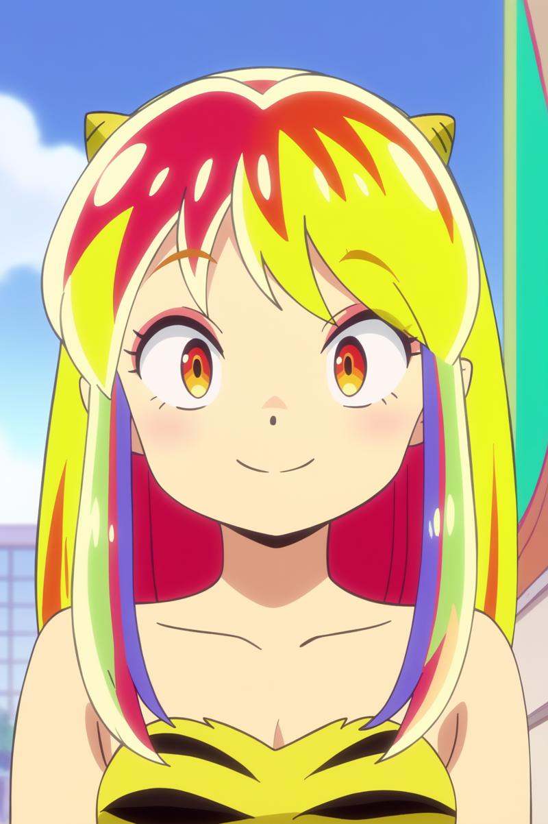 anime screencap,  Lum,  upper body on Tensor.Art