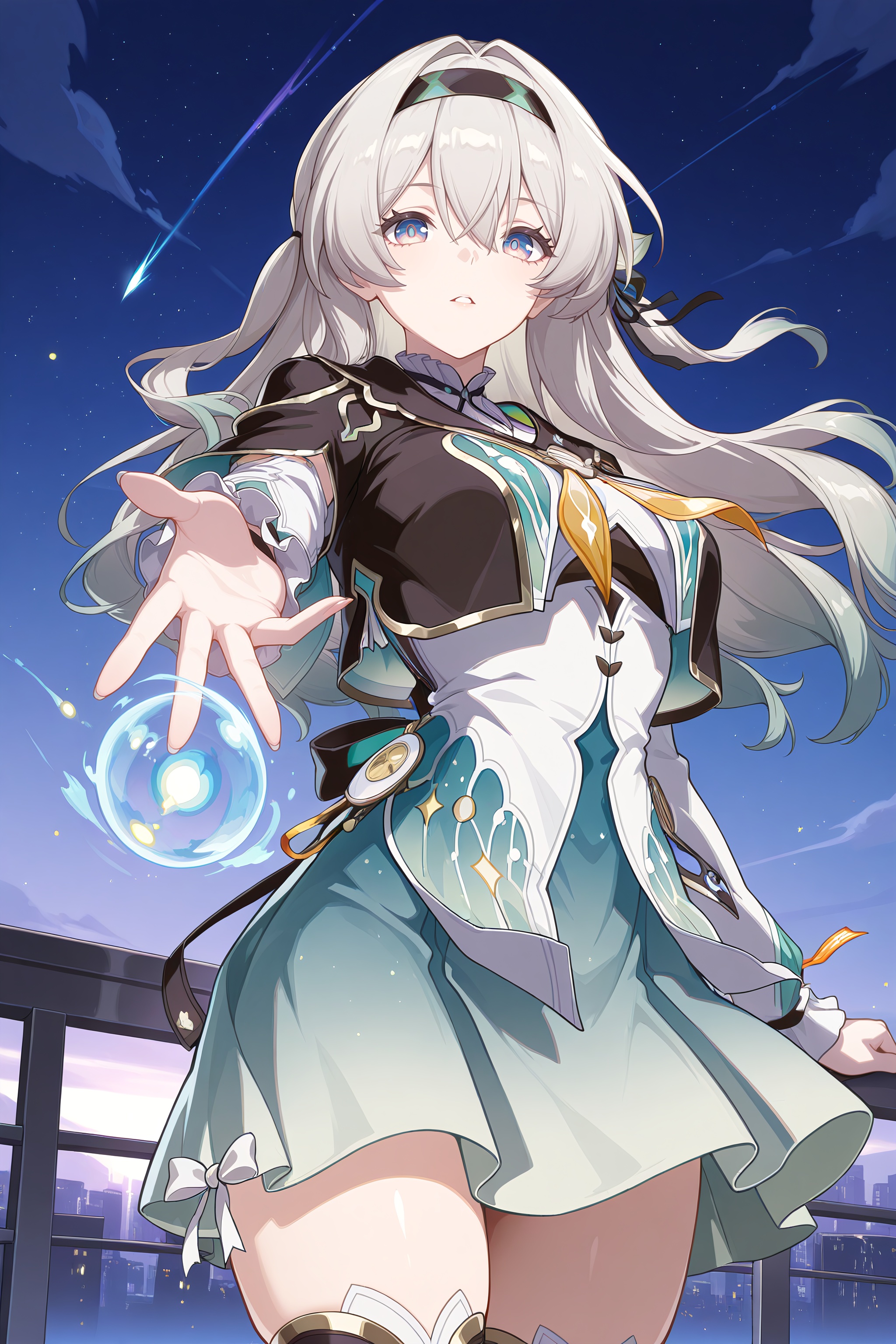 firefly(hsr),  defaultoutfit,  long hair on Tensor.Art