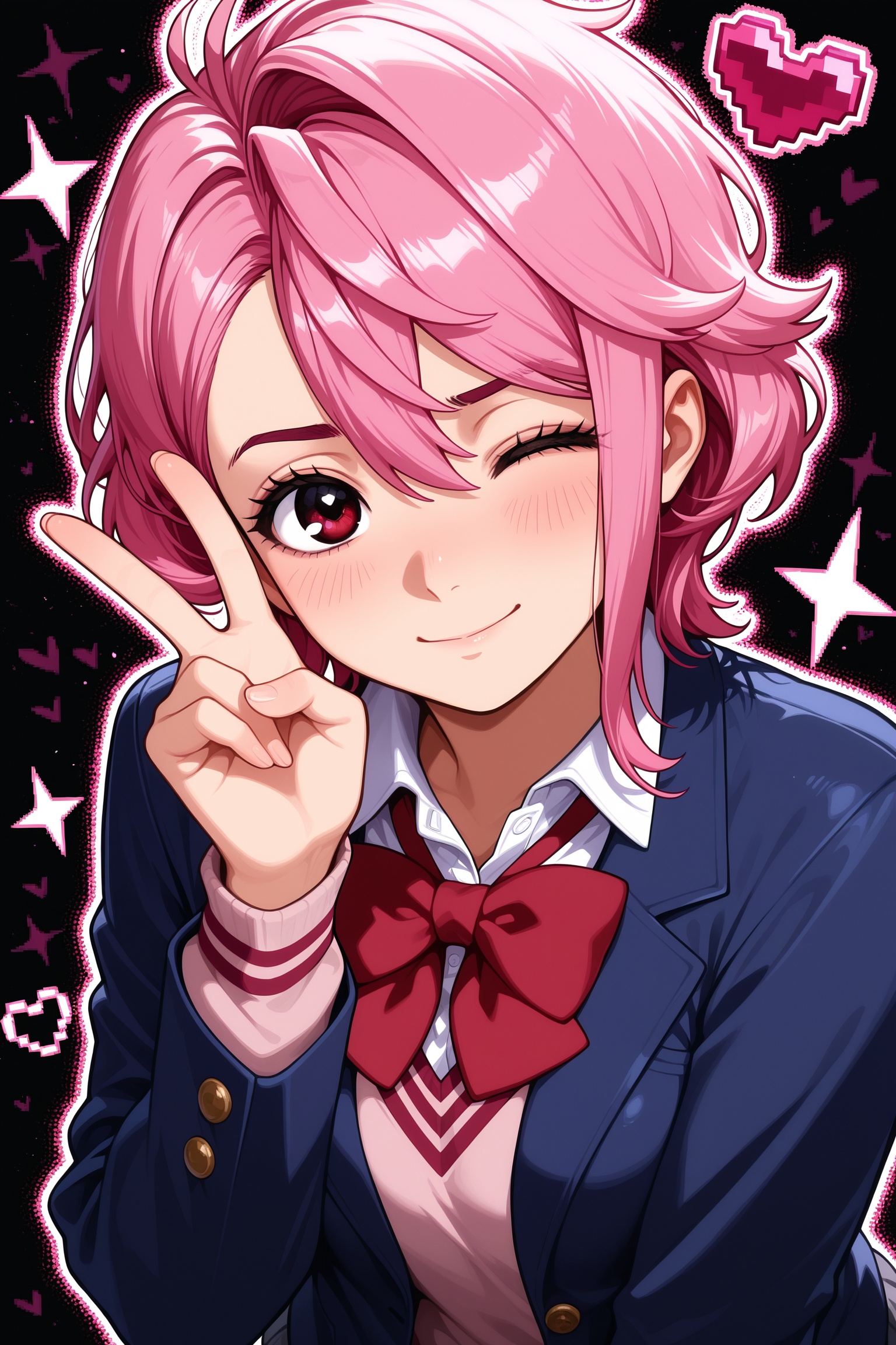 1girl,  shiratori aira \(dandadan\),  blue jacket on Tensor.Art