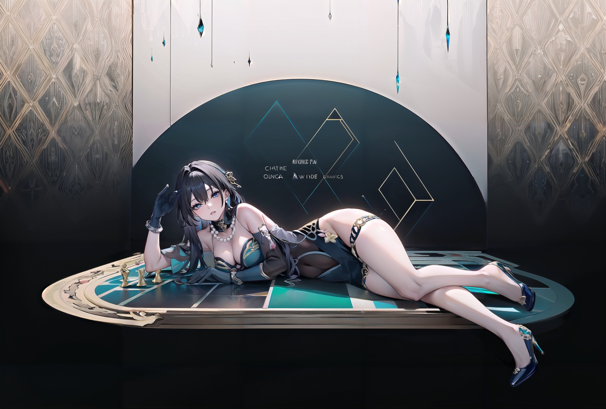 simple_black_background,  black and white theme,  Sense of coordination on Tensor.Art