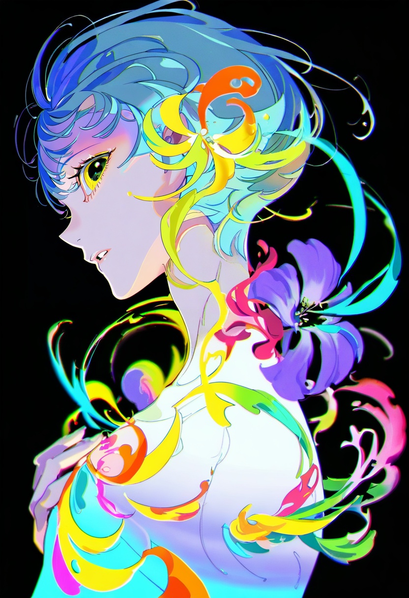 solo,  flower,  colorful on Tensor.Art