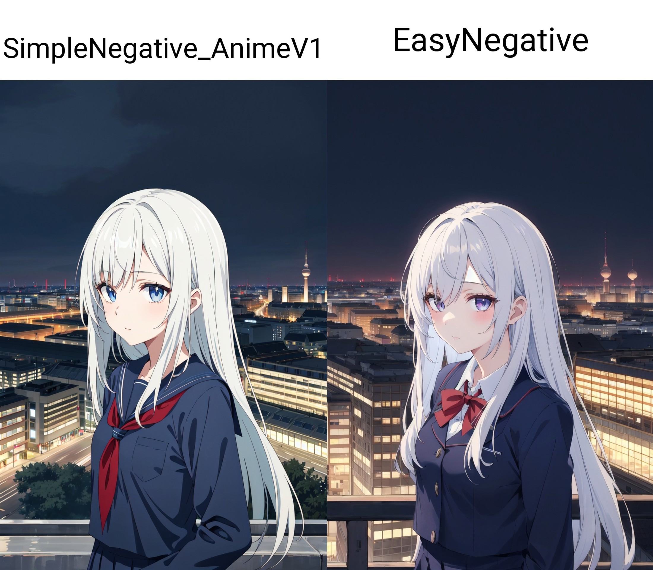 1girl,  upper body,  white long straight hair on Tensor.Art