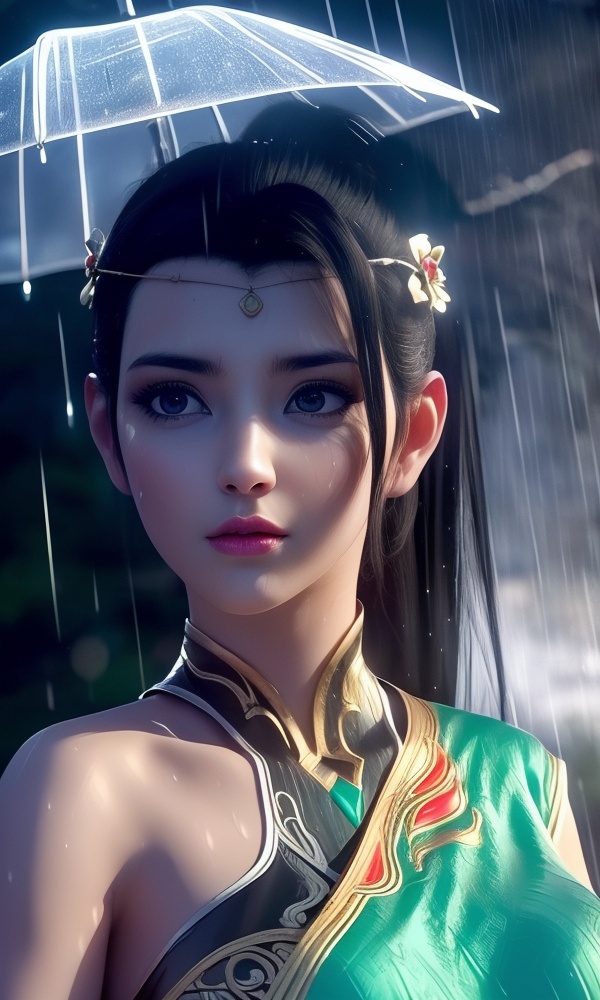<lora:378-DA-大主宰-唐芊儿:0.8> ,(,1girl, ,best quality, ),looking at viewer, ,ultra detailed 8k cg, ultra detailed background,  ultra realistic 8k cg, flawless,  tamari \(flawless\), professional artwork, famous artwork, cinematic lighting, cinematic bloom, (( , )),, dreamlike, unreal, science fiction,  luxury, jewelry, diamond, pearl, gem, sapphire, ruby, emerald, intricate detail, delicate pattern, charming, alluring, seductive, erotic, enchanting, hair ornament, necklace, earrings, bracelet, armlet,halo,masterpiece, (( , )),,  ,cherry blossoms,(((, night,night sky,,  ultra high res, (photorealistic:1.4), raw photo, 1girl, , rain, sweat, ,wet, )))(( , ))   (()), (),