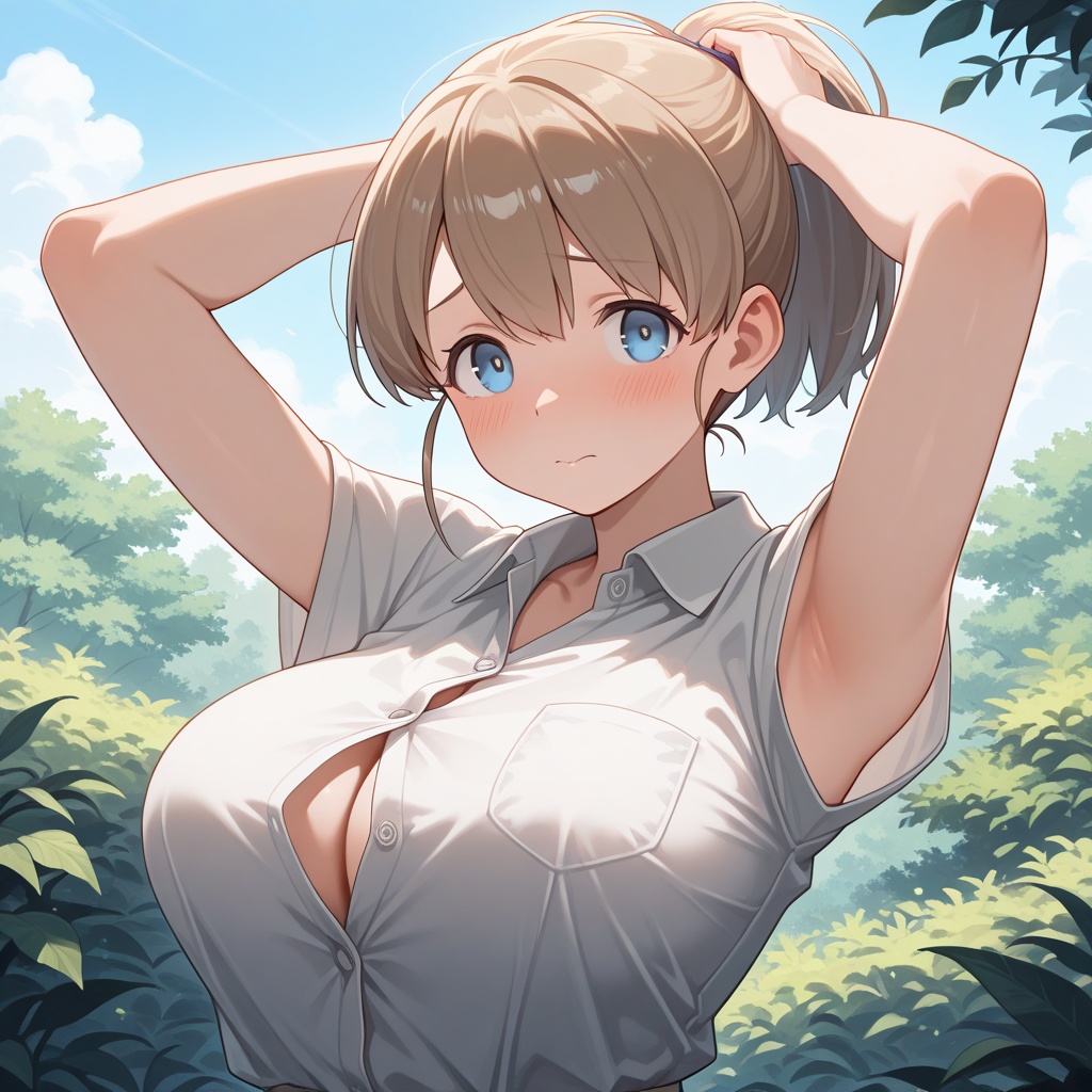 tented_shirt,  1girl,  solo on Tensor.Art
