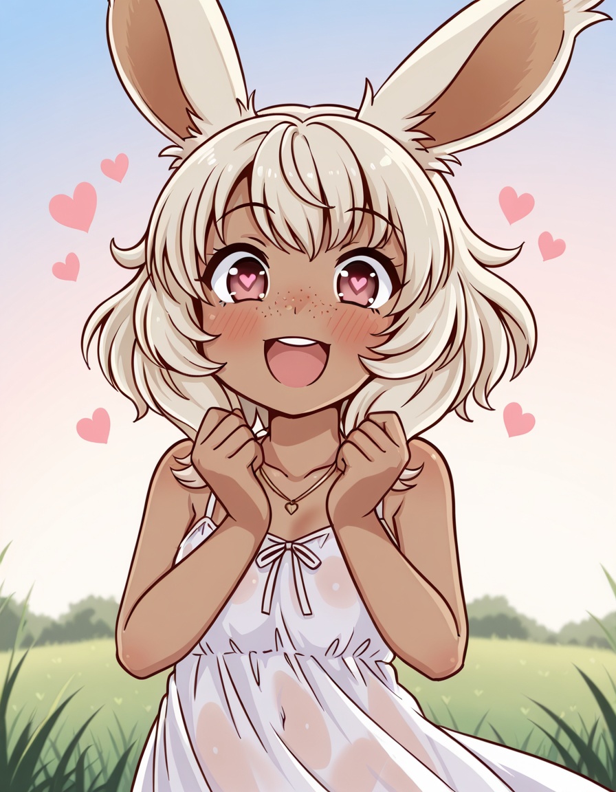 kstylecute viera,  summer dress,  see-through on Tensor.Art
