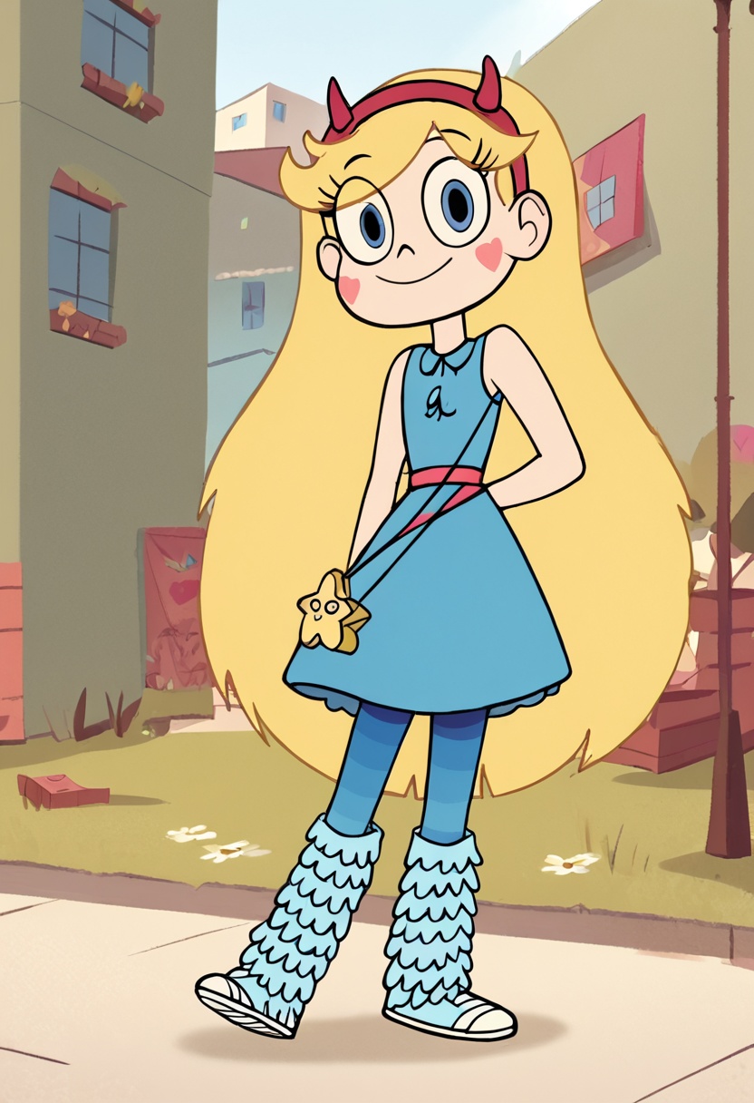 starbutterfly,  1girl,  blonde hair on Tensor.Art