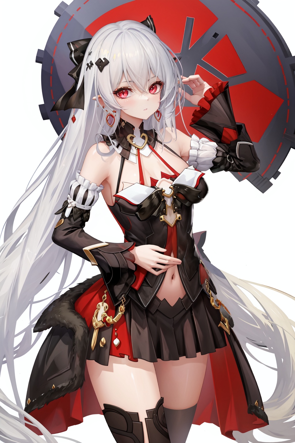 <lora:大月下v3:1>,a girl named lunakindred,lunakindred,luna dress,1girl,looking at viewer,bare shoulders,earrings,high quality,, (masterpiece,best quality,high quality:1.4),absurdres,