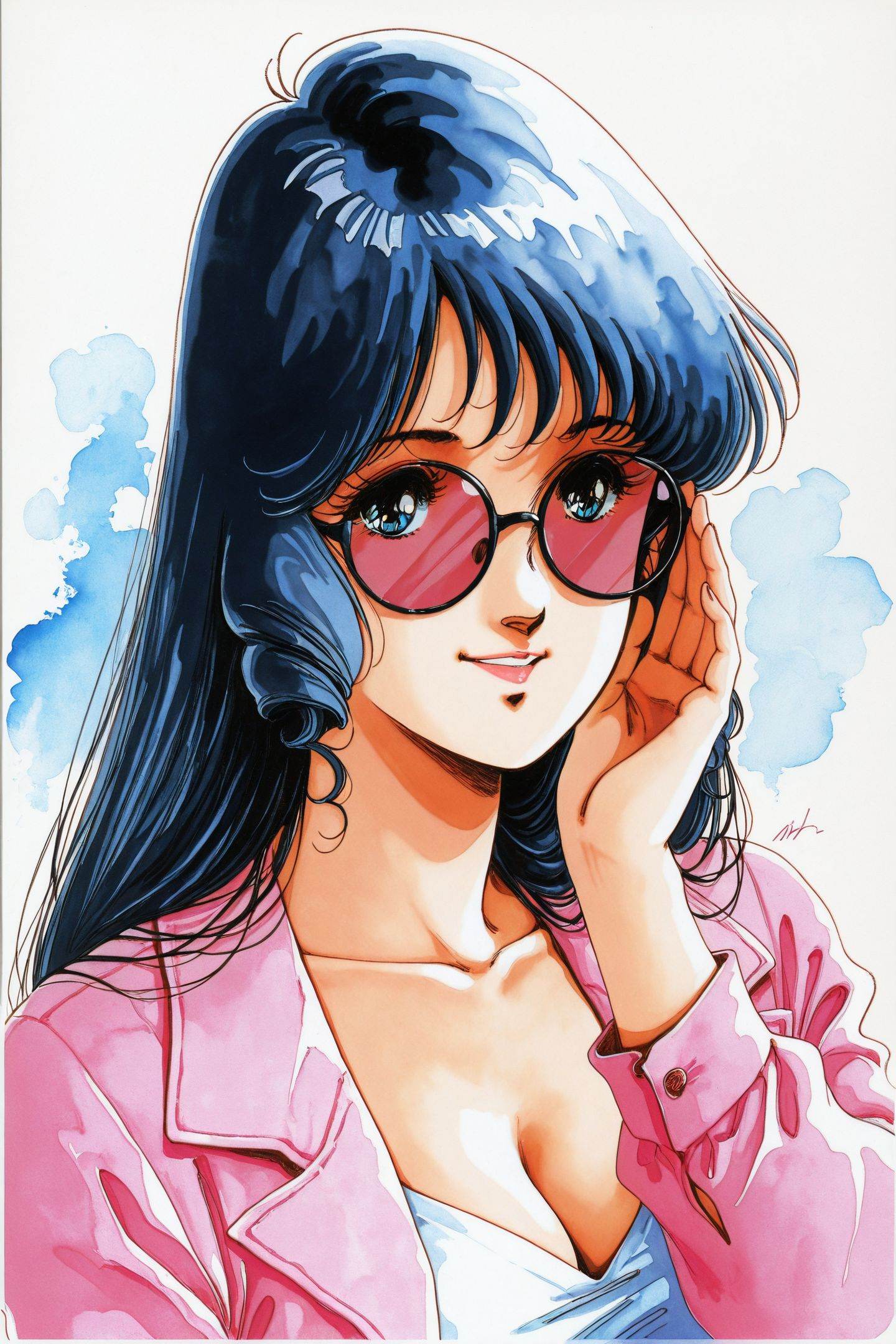 Haruhiko Mikimoto Style,  Lynn Minmay,  1girl on Tensor.Art