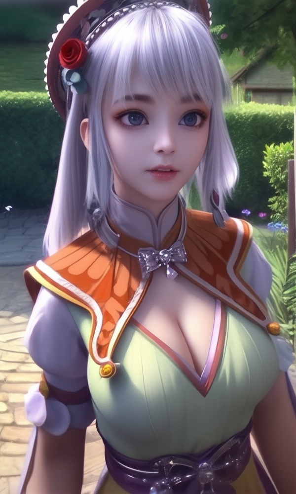 (,1girl, ,best quality, ),looking at viewer, <lora:433-DA-少年歌行-小白:0.8> ,ultra detailed 8k cg,ultra detailed background,ultra realistic 8k cg,1girl, solo,(bare shoulders:0.85),(masterpiece, best quality),((oil painting style)),sexy young lady,(beautiful face and eyes),(upper body:1.5),(whole body:1.05),(single person:1.2),surrounded by flowers, (lily), roses, floret, vegetation, white, purple, purplish pink,Impressionism,colorful,(Breast size:1.3),(cleavage),