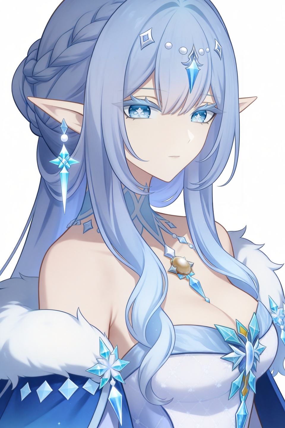 bingshen,  blue eyes,  white pupils by DJ大江东去小号2 on Tensor.Art