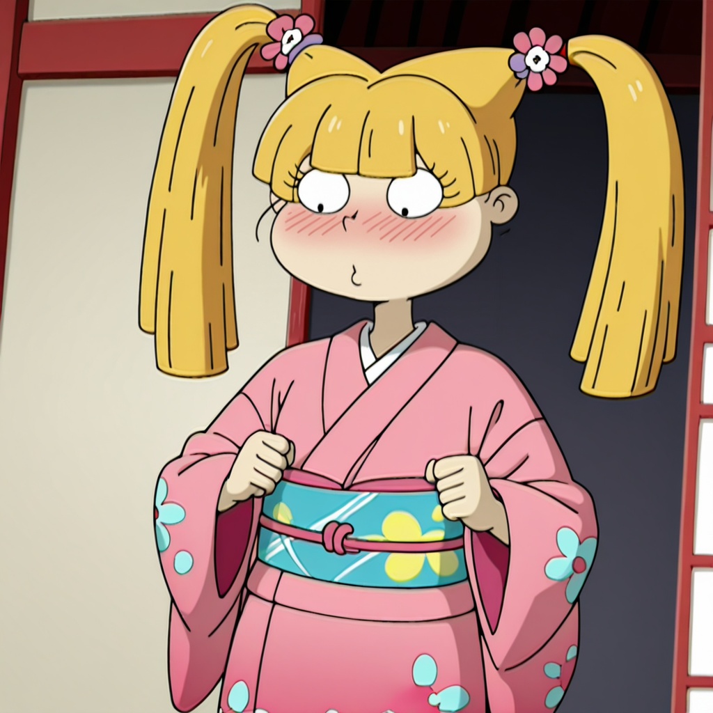 AngelicaBirthday,  blonde hair,  twintails on Tensor.Art