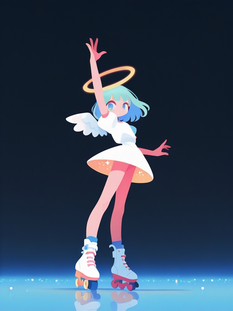 1girl,  angel,  halo on Tensor.Art