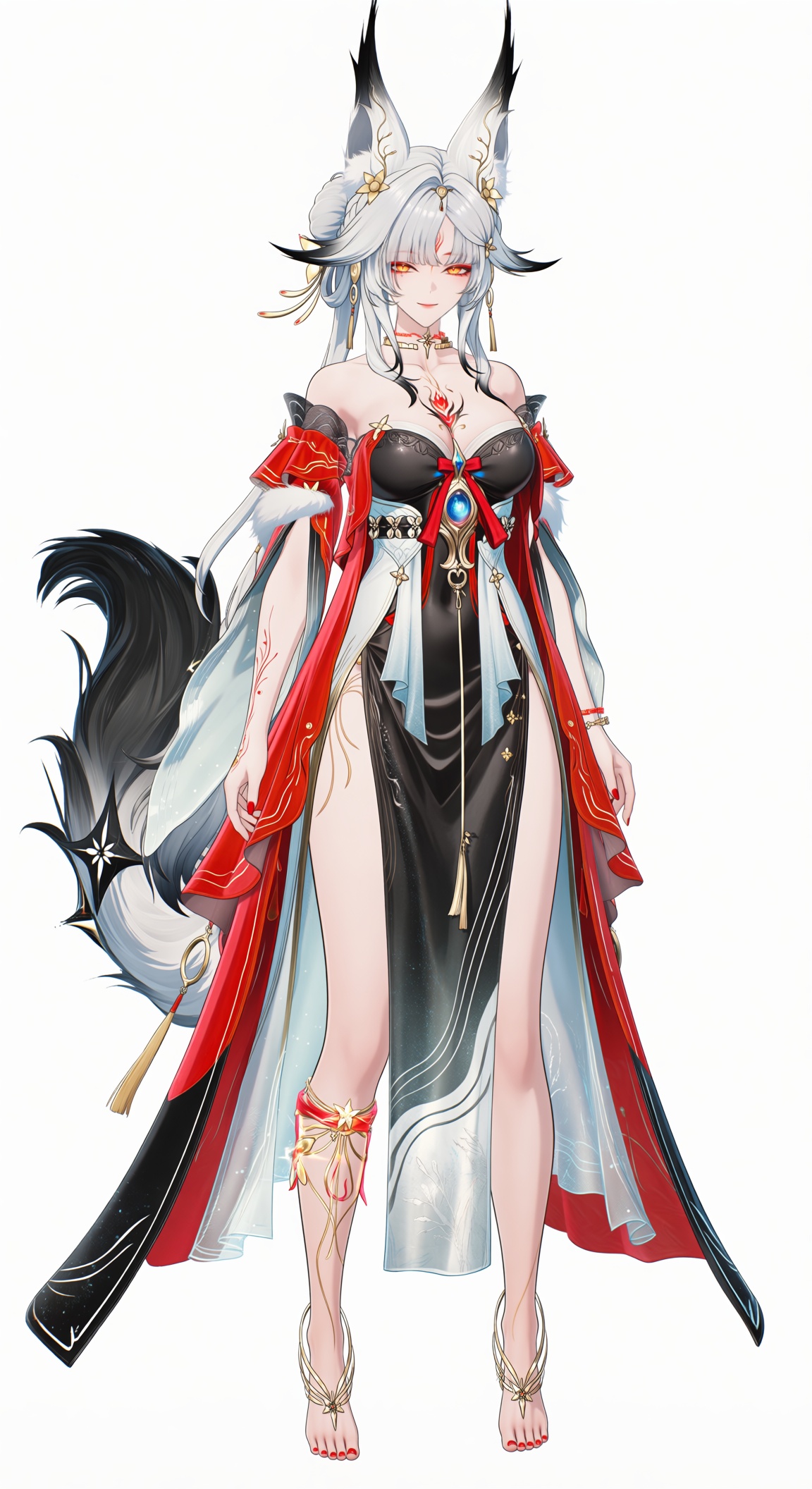 1girl,  hsin_\(wuthering_waves\),  orange eyes on Tensor.Art