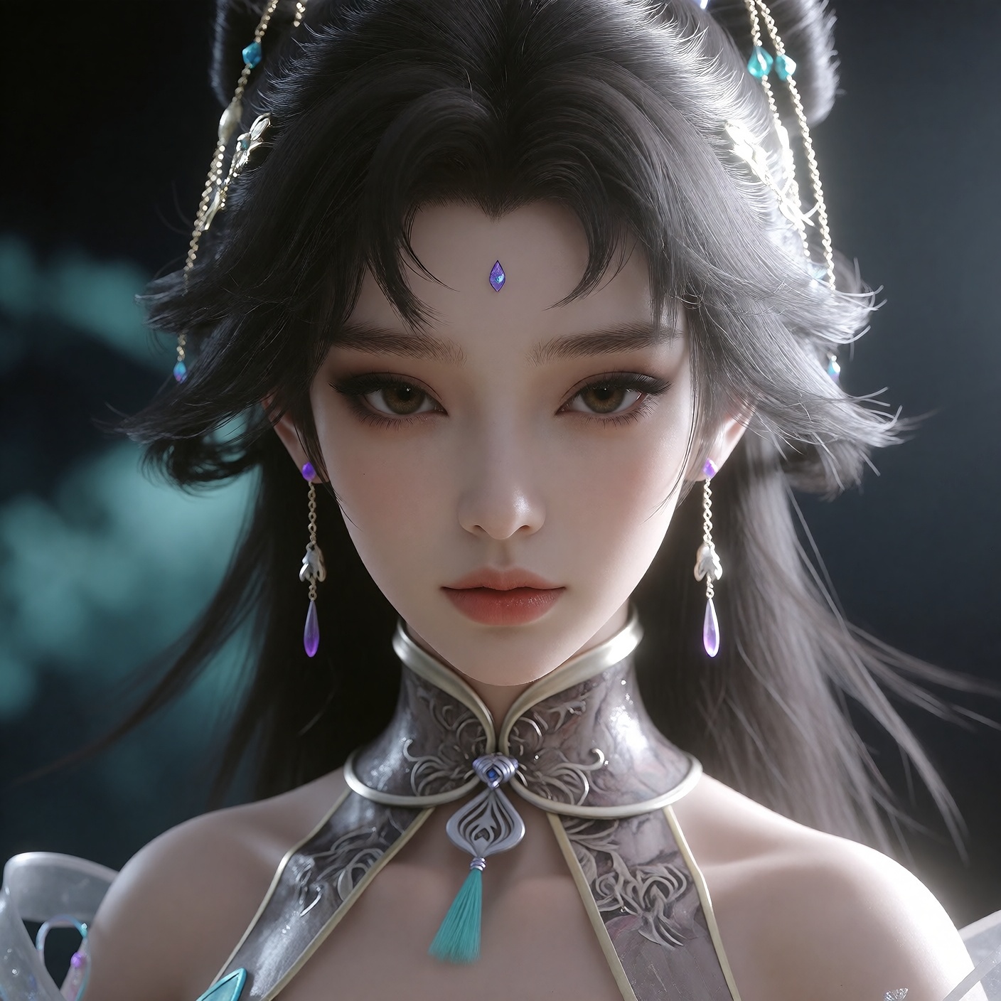 1girl,  long hair,  hair bun by 天海TianHai on Tensor.Art