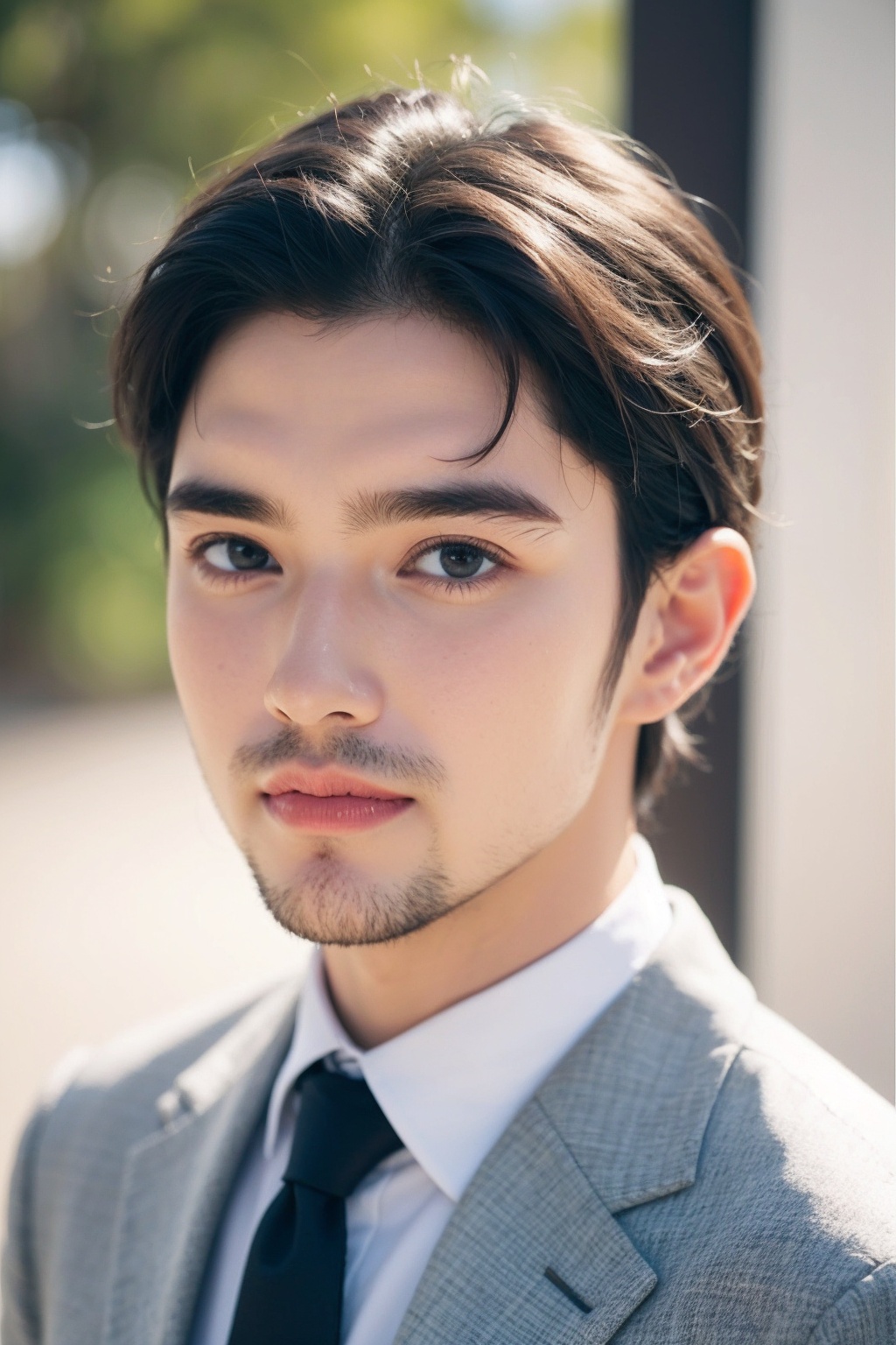 (1man:1.5),(male:1.5),(close up),short hair,suit,<lora:Male_5:0.8>,
