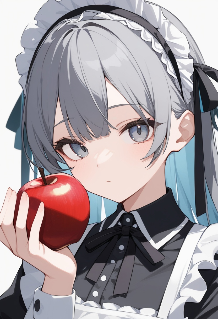 1girl,  solo,  Grey hair on Tensor.Art