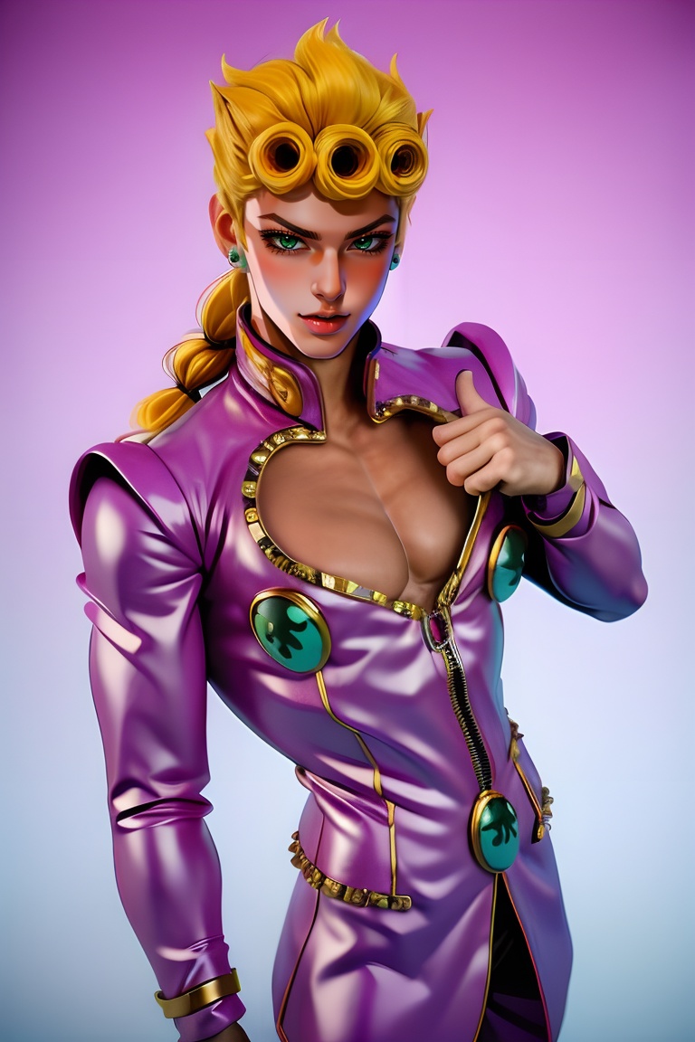 giornojojo,  solo,  long hair on Tensor.Art