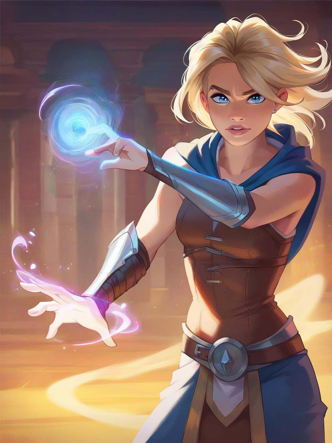g_s,  1girl,  blonde on Tensor.Art