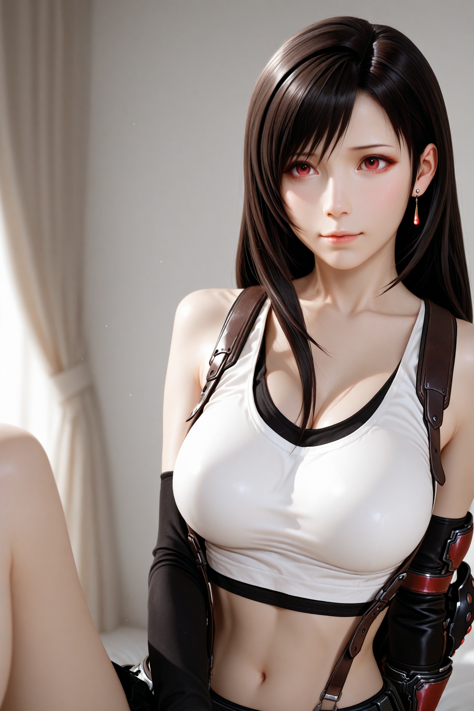 1girl,school uniform,tifa,realistic,