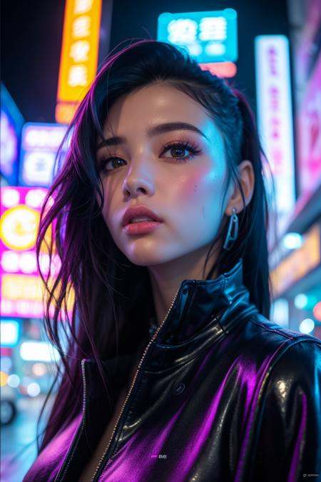 Cyberpunk,  1girl,  solo on Tensor.Art