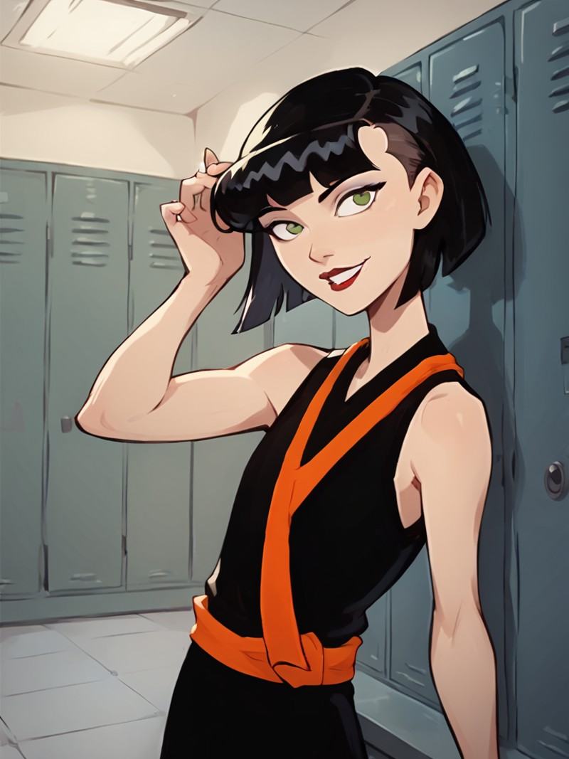 ingridthird,  1girl,  black hair on Tensor.Art