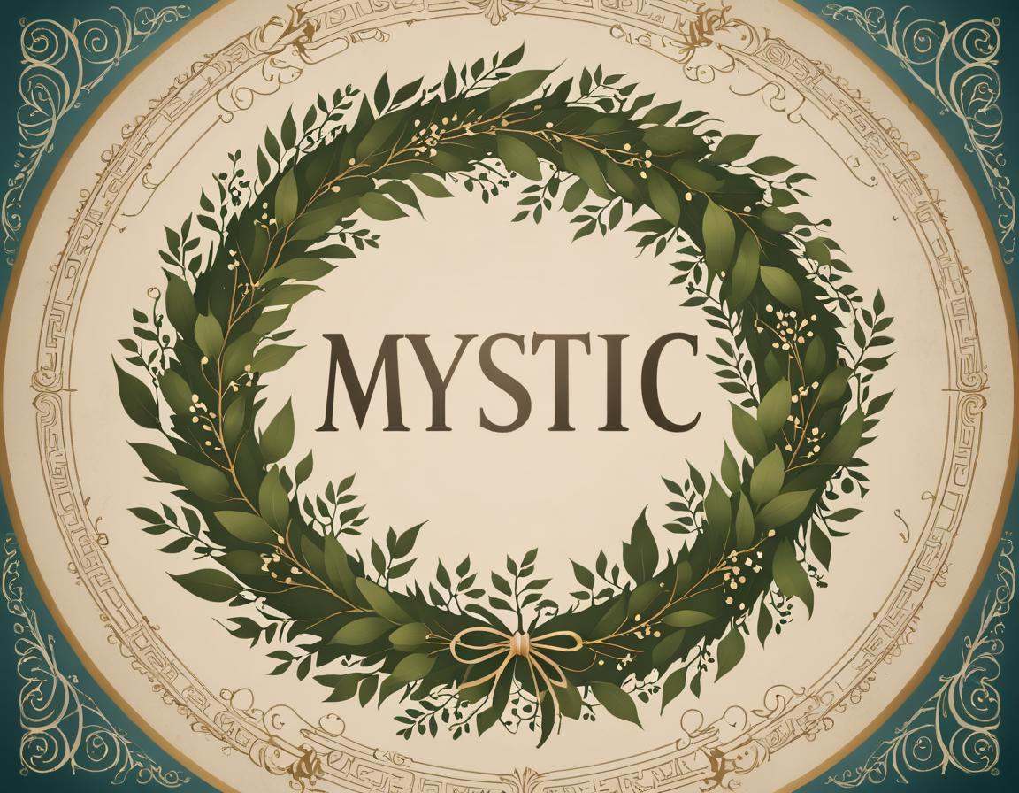 A wreath symbol surrounding the word Mystic. on Tensor.Art