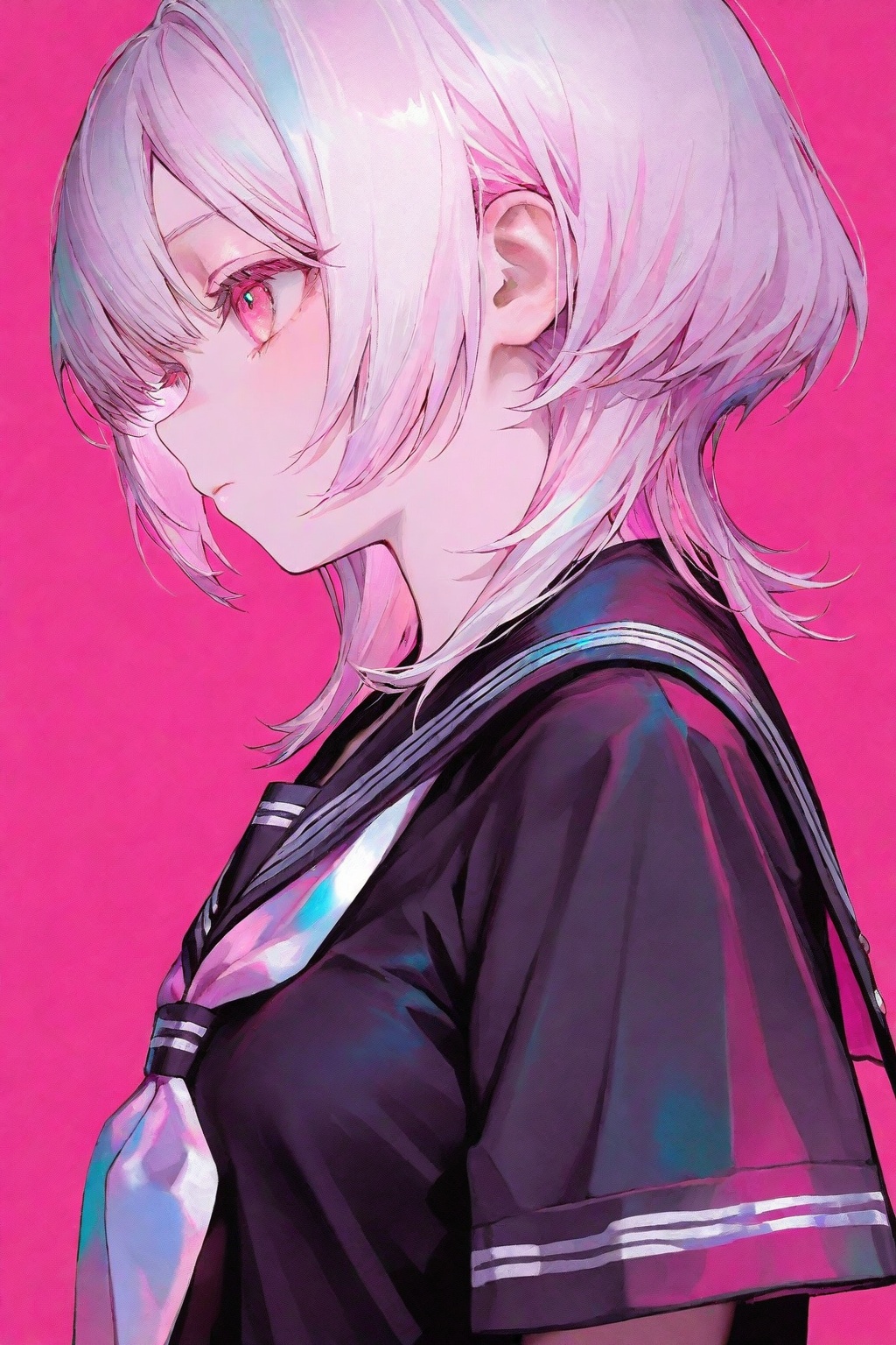 1girl,  solo,  pink theme on Tensor.Art