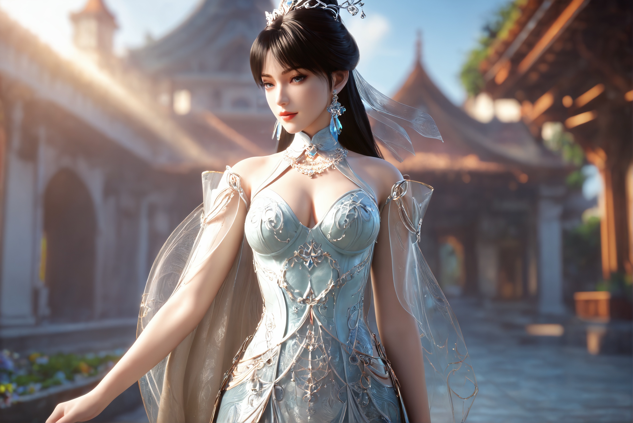score_9,score_8_up,score_7_up,1girl,solo,3d,ultra-detailed,high resolution,perfect lighting,flawless skin,sharp focus,extremely detailed anatomy,Exquisite Craftsmanship,High-Resolution Beauty,Unparalleled Artistic Quality,masterpiece,best quality,official art,extremely detailed CG unity 8k wallpaper,<lora:云珞璇:0.7>,