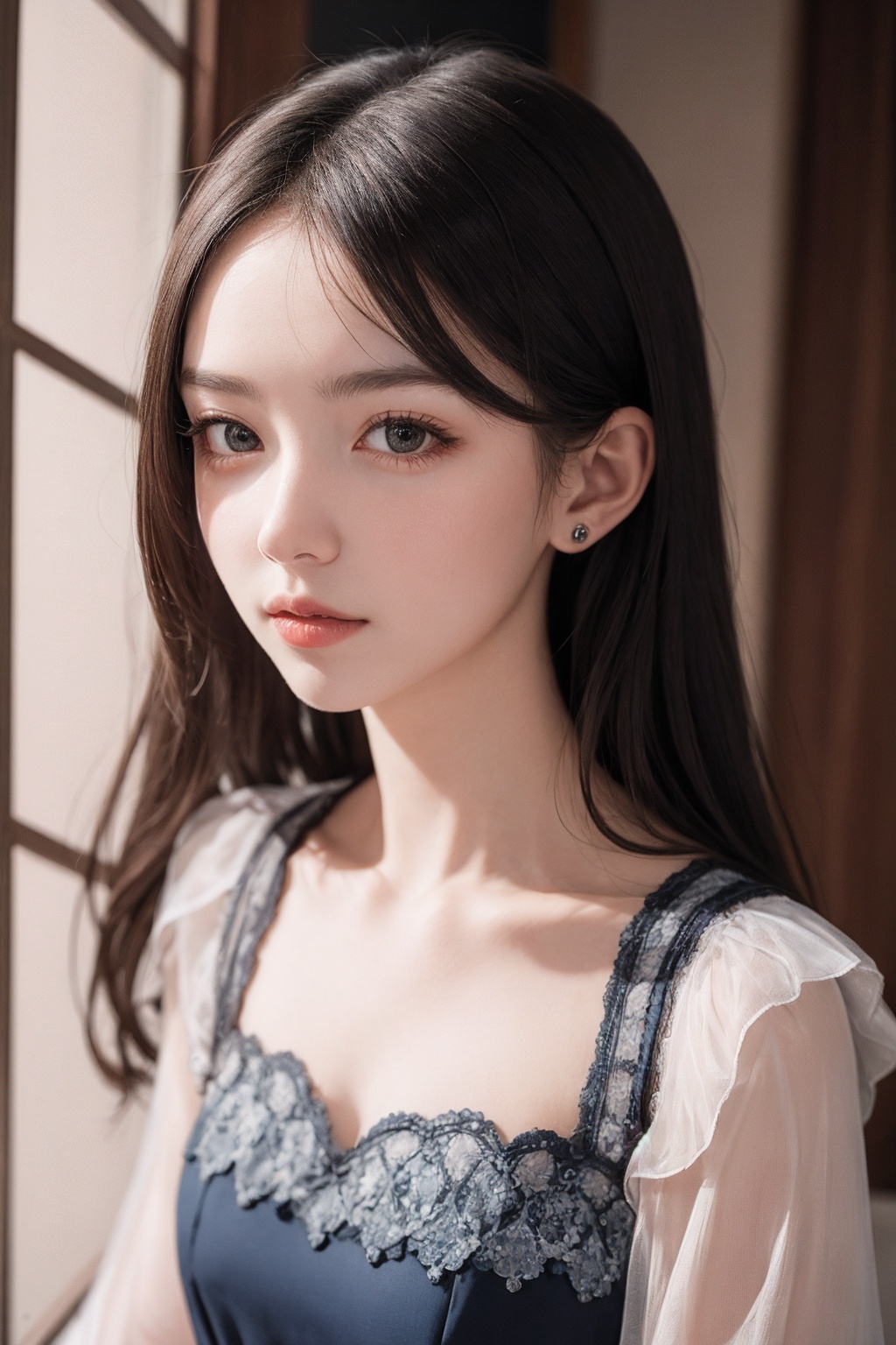 girl,  dress,  portrait on Tensor.Art