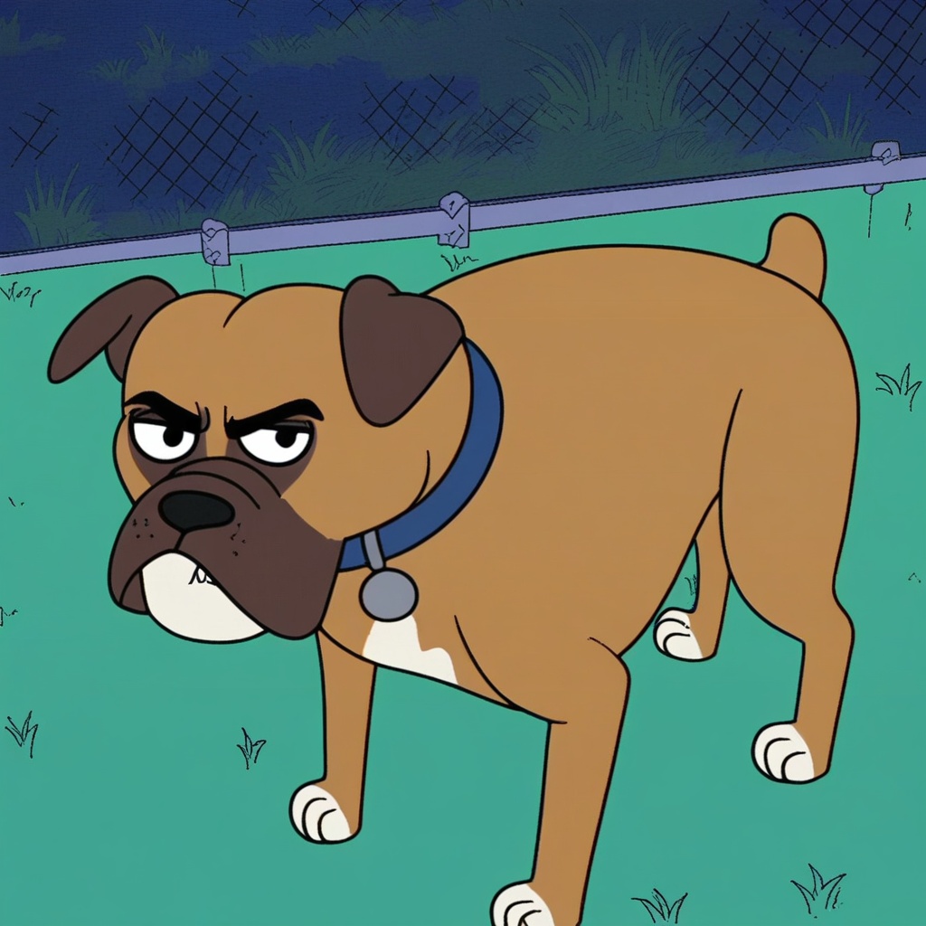 Cuddles Boxer,  feral,  solo on Tensor.Art