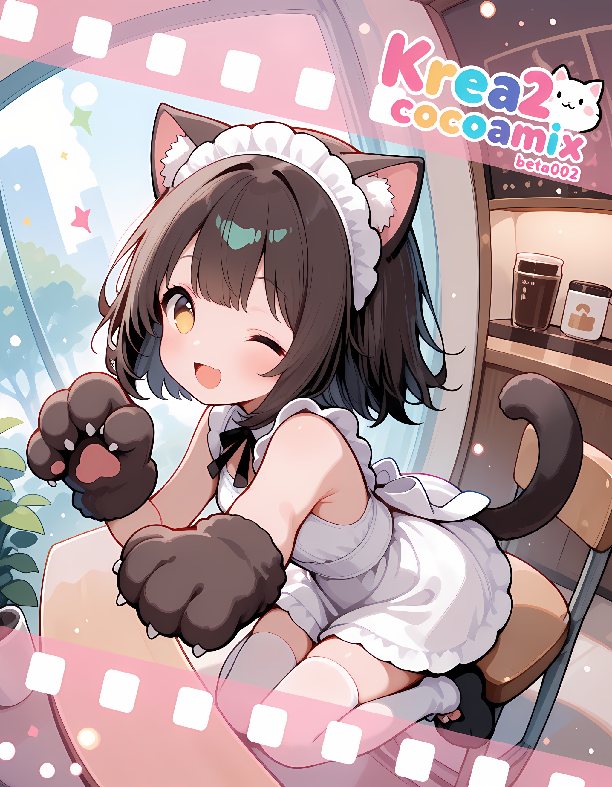 1girl,  maid headdress,  animal girl on Tensor.Art