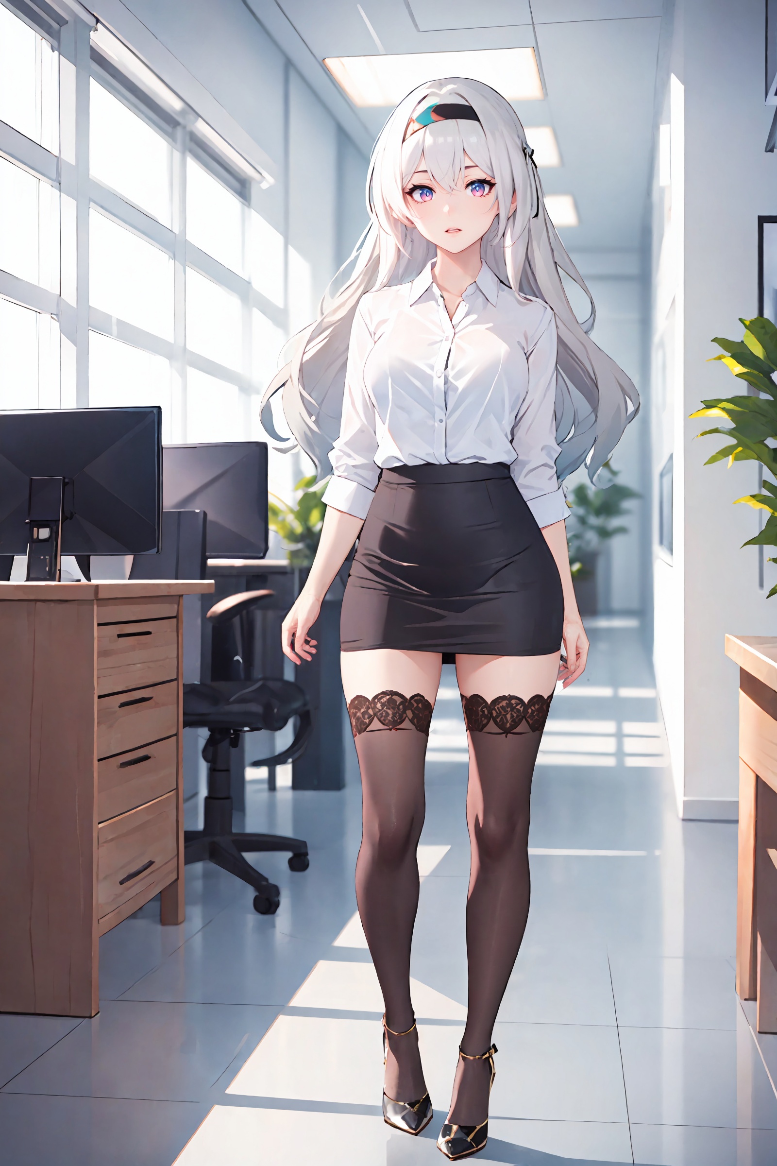 1girl,  firefly \(honkai: star rail\),  hairband on Tensor.Art