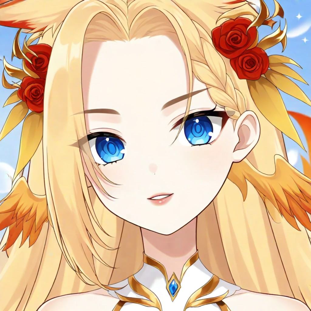 (solo): 1.3,  close-up portrait,  ifrit_priestess on Tensor.Art