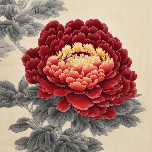 best quality,masterpiec8K.HDR.Intricate details,ultra detailed,8k,masterpiece,best quality,<lora:peony_20240309105539-000002:1>,peony,Traditional Chinese Painting Style,,Ink wash painting,
