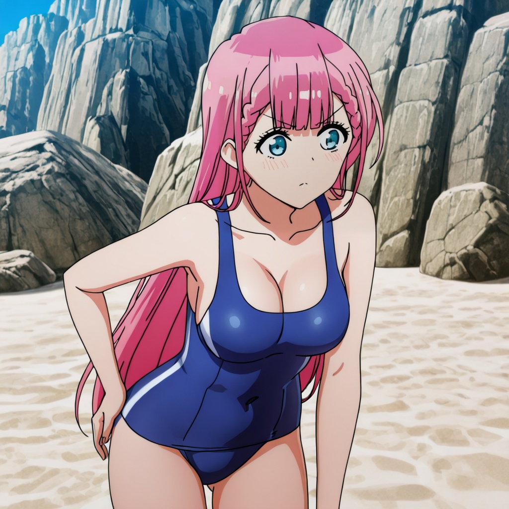 KirisuSwimsuit,  1girl,  school swimsuit on Tensor.Art