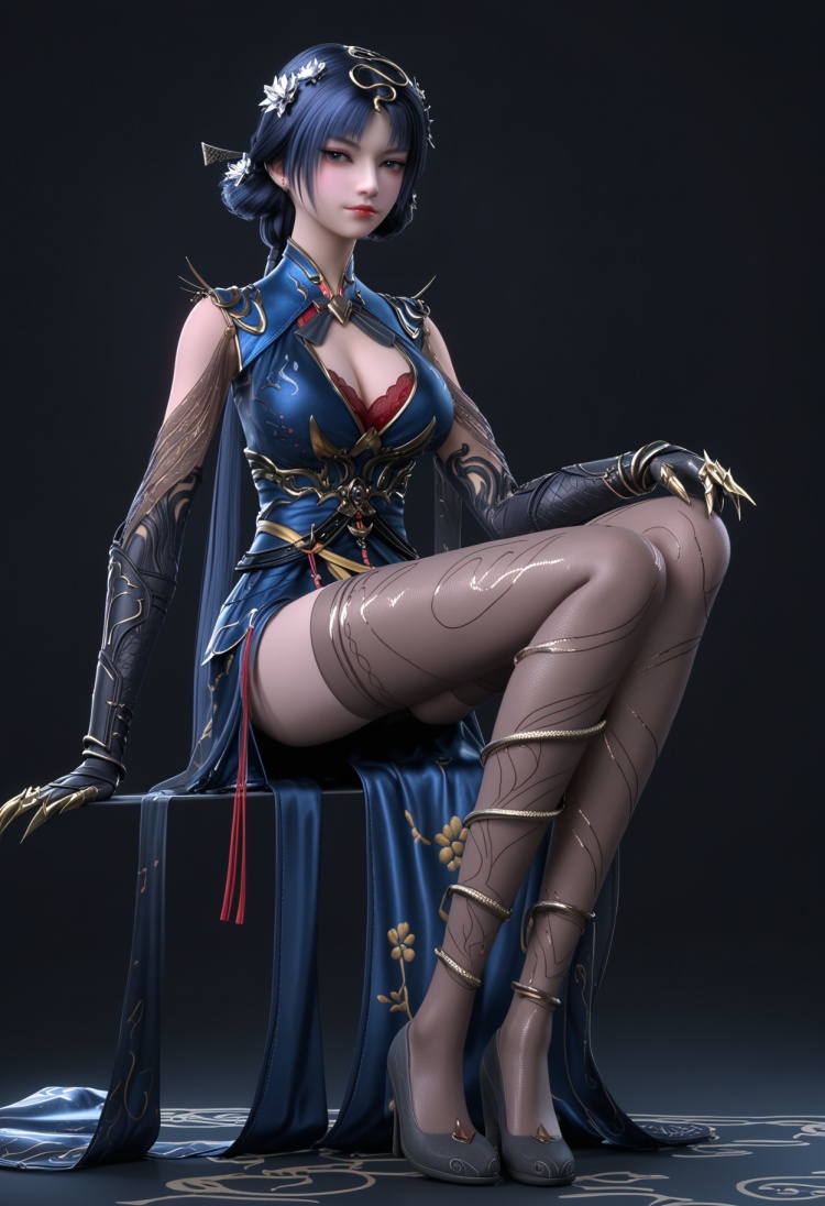金小釵跑上半身最好删掉下半身的tag-国漫-pony by 云落 on Tensor.Art